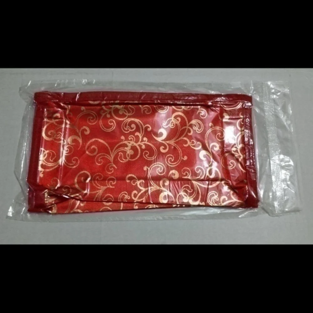 ☄Vintage Golden Scroll Print Zipper Pouch